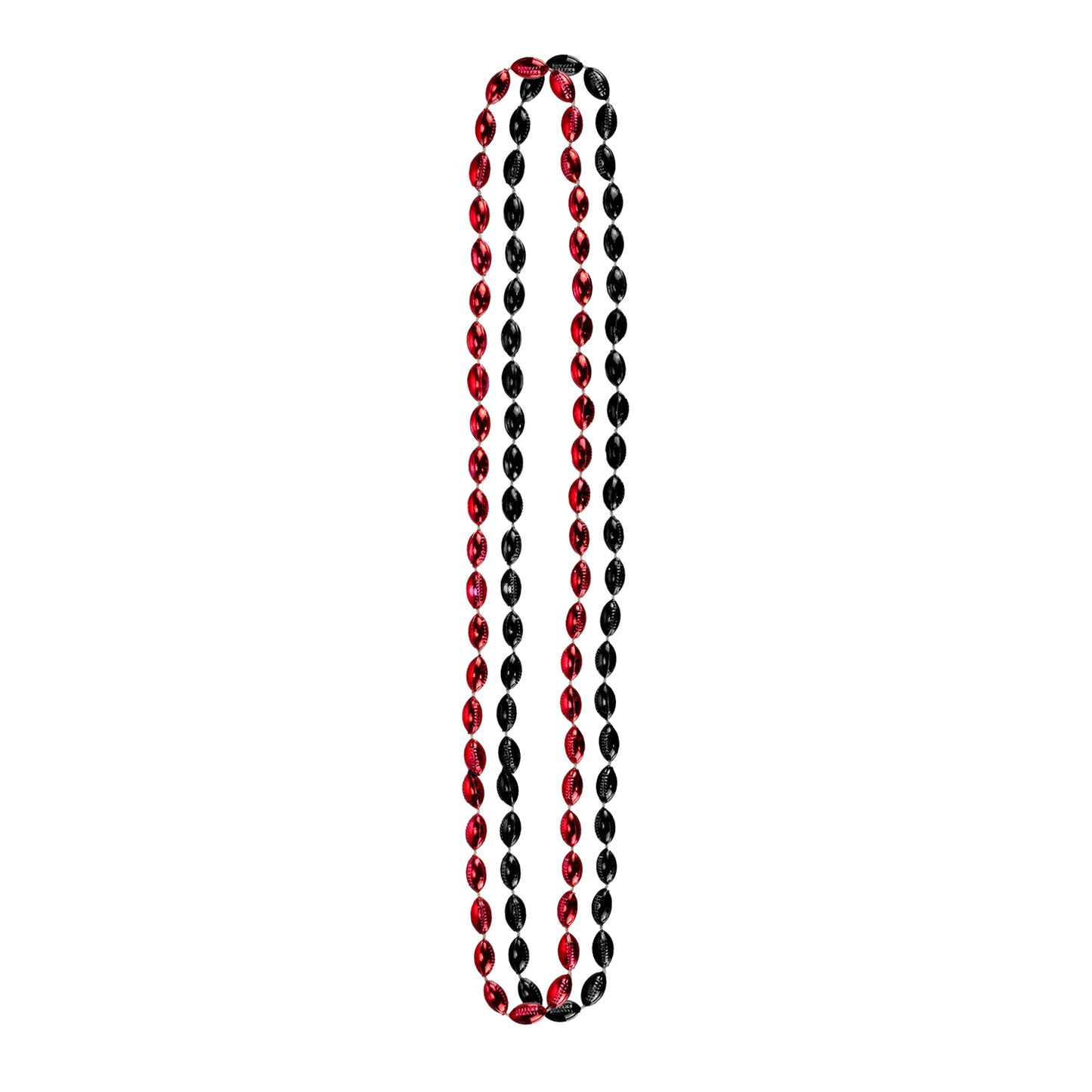 Ohio State Buckeyes Mini Football 2 pk Beads - Scarlet - Black View