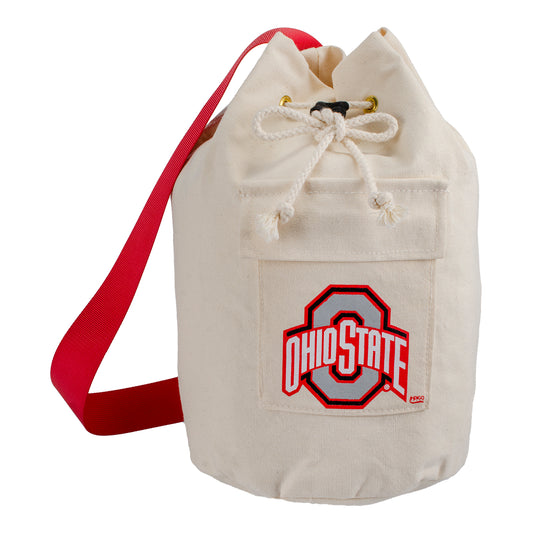 Ohio State Buckeyes Indigo Falls Bucket Sling Bag - Front View