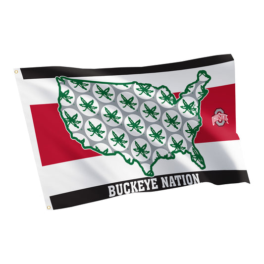 Ohio State Buckeyes Desert Cactus Buckeye Nation 3x5 Flag - Main View