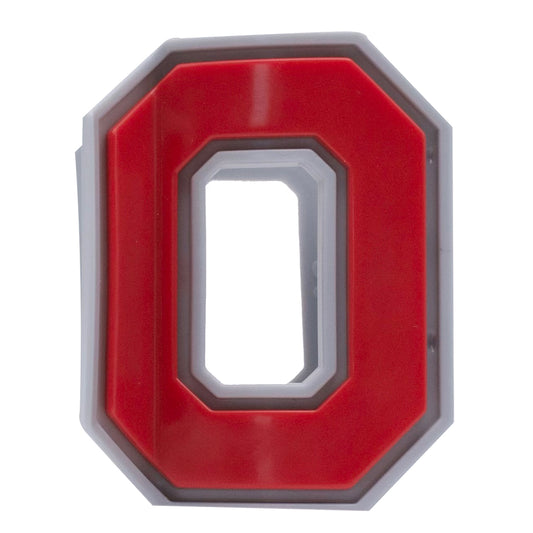 Ohio State Buckeyes Mascella 'Block O' Scarlet Hair Claw - Main View