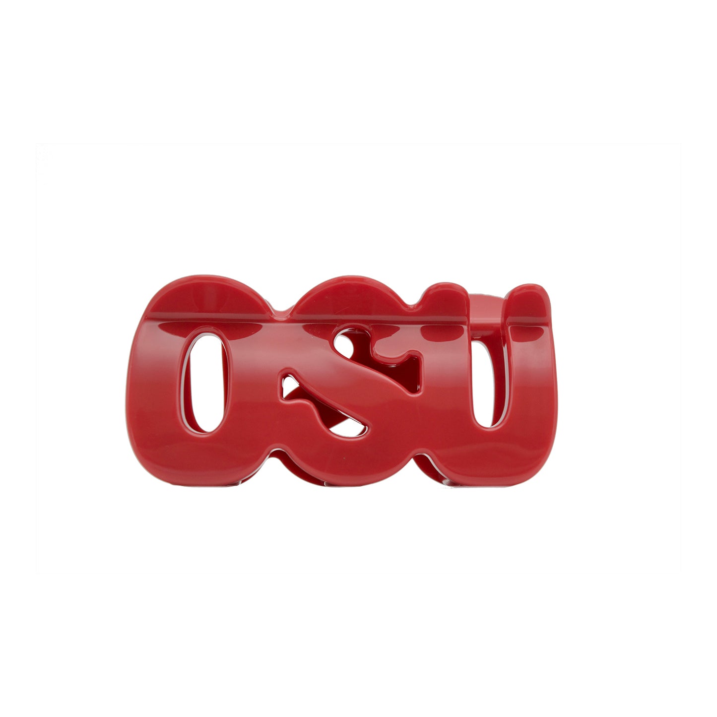 Ohio State Buckeyes Mascella 'OSU' Scarlet Hair Claw - Main View