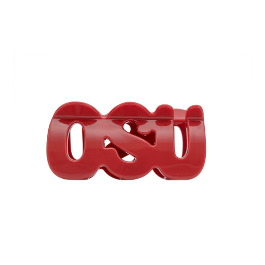 Ohio State Buckeyes Mascella 'OSU' Scarlet Hair Claw - Main View