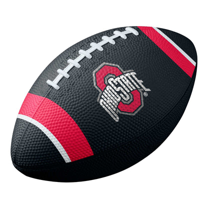 Ohio State Buckeyes Nike Mini Rubber Football In Black - Front View