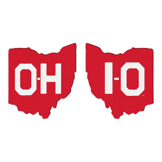 Ohio State Buckeyes OH-IO Adjustable Ring - Officially Licensed Stainless Steel Jewelry For Fans