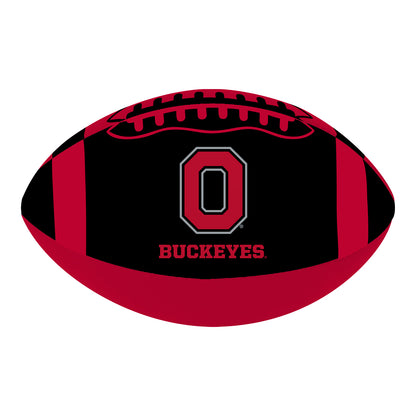 Ohio State Buckeyes Baden 4" Brutus Softee Football In Black & Red - Front View