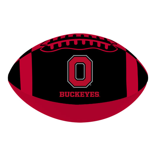 Ohio State Buckeyes Baden 4" Brutus Softee Football In Black & Red - Front View