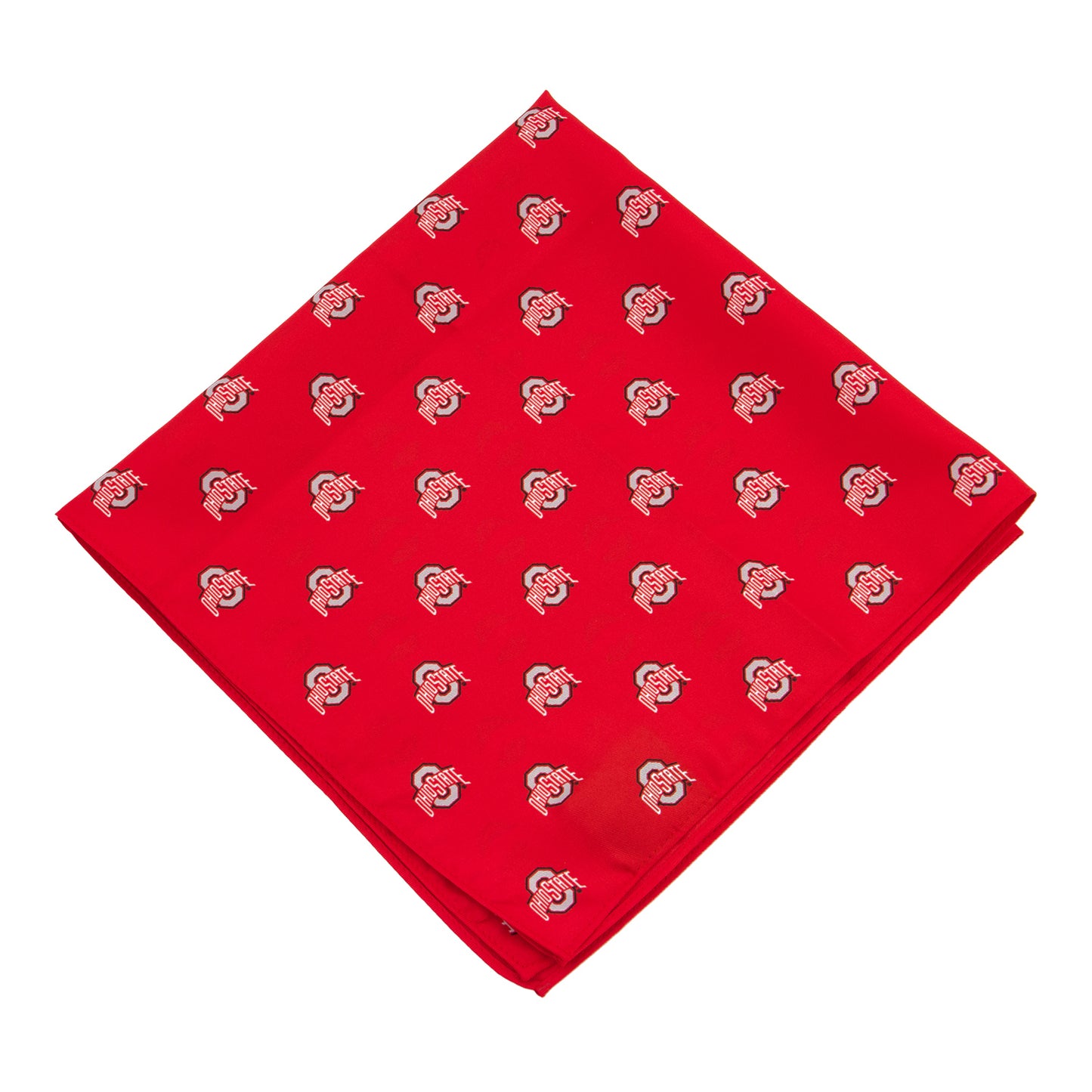 Ohio State Buckeyes Eagles Wings Pocket Square In Scarlet - Front View