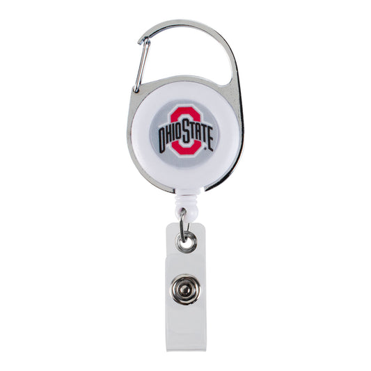 Ohio State Buckeyes Retractable Badge Clip - Front View