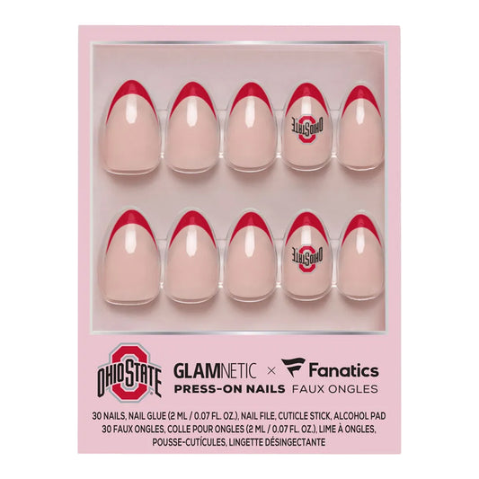 Ohio State Buckeyes Press On Nails - Front View