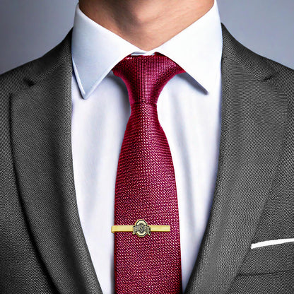 Ohio State Buckeyes Gold Tie Bar - On Model