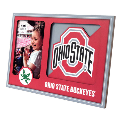 Ohio State Buckeyes 3D Logo Picture Frame - Front View