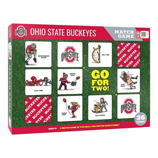 Ohio State Buckeyes Memory Match Game - Front View