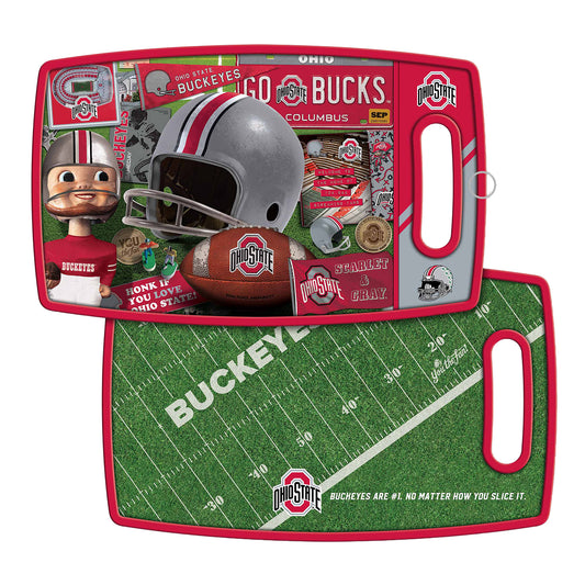 Ohio State Buckeyes Retro Series Cutting Board - Front View