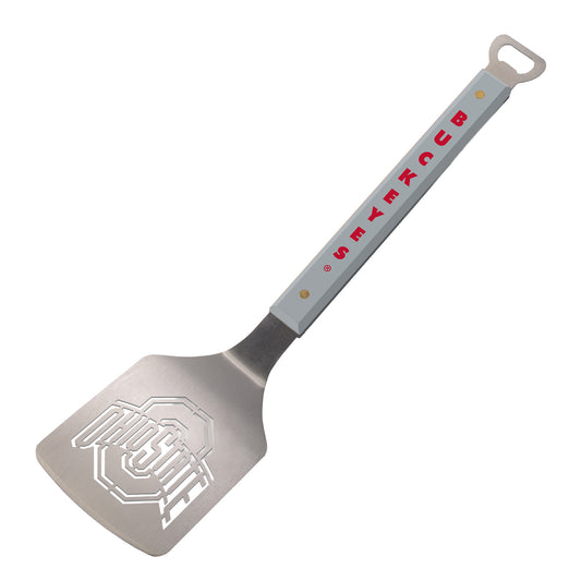 Ohio State Buckeyes Primary Logo Spatula In Silver - Front View