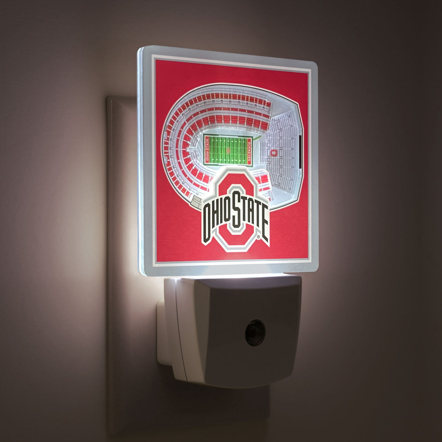 Ohio State Buckeyes Stadium Night Light - Tuned On View