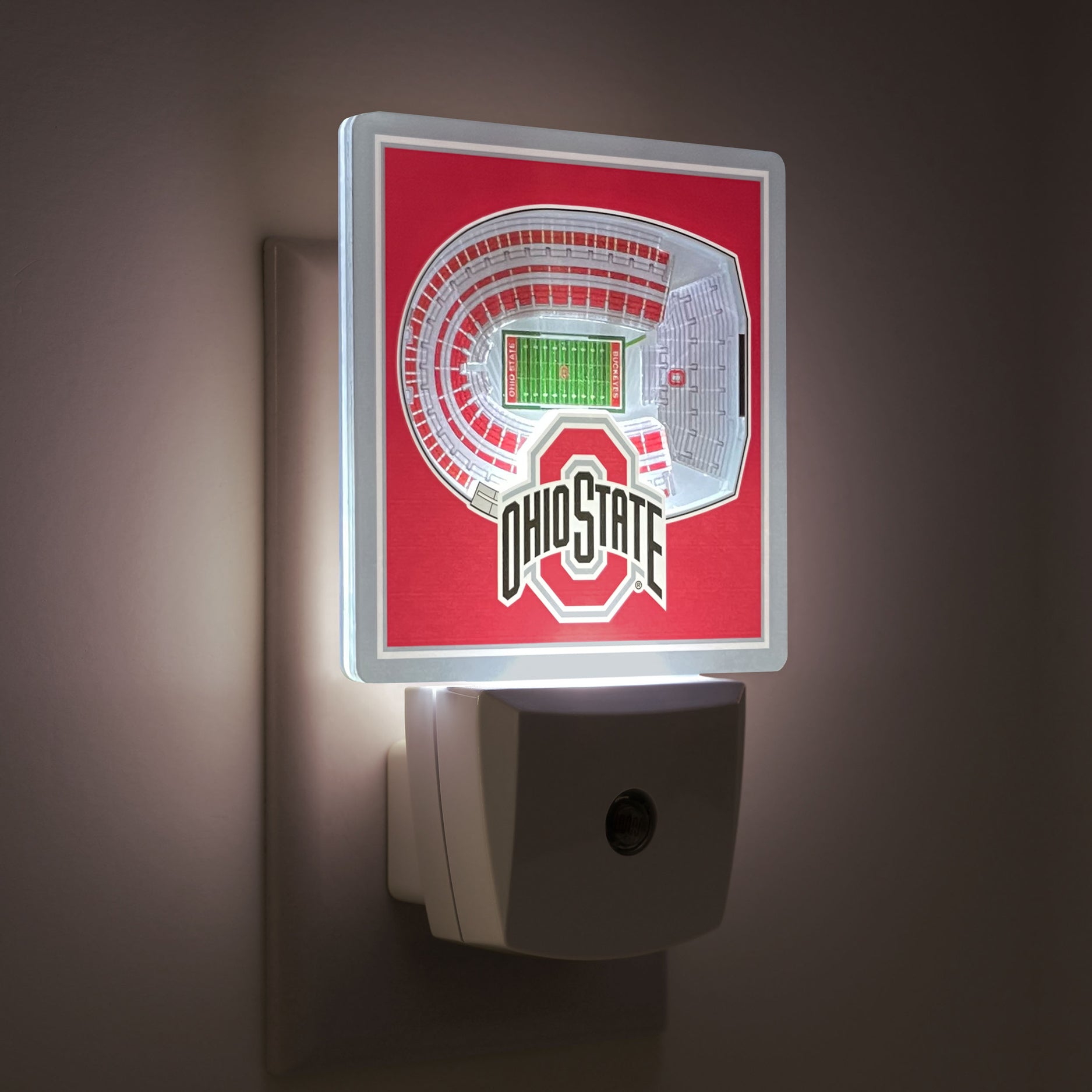 Ohio State Buckeyes Stadium Night Light - Tuned On View