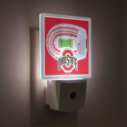 Ohio State Buckeyes Stadium Night Light - Tuned On View
