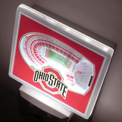 Ohio State Buckeyes Stadium Night Light - Tuned On View 2