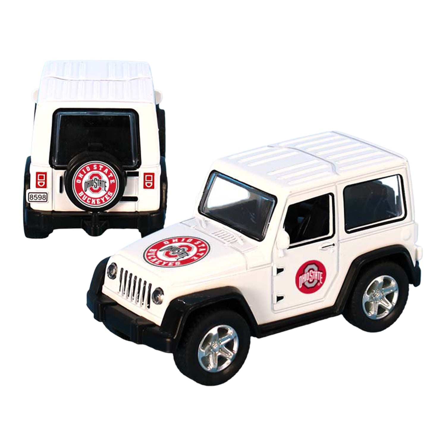 Ohio State Buckeyes Toy Jeep - Front view