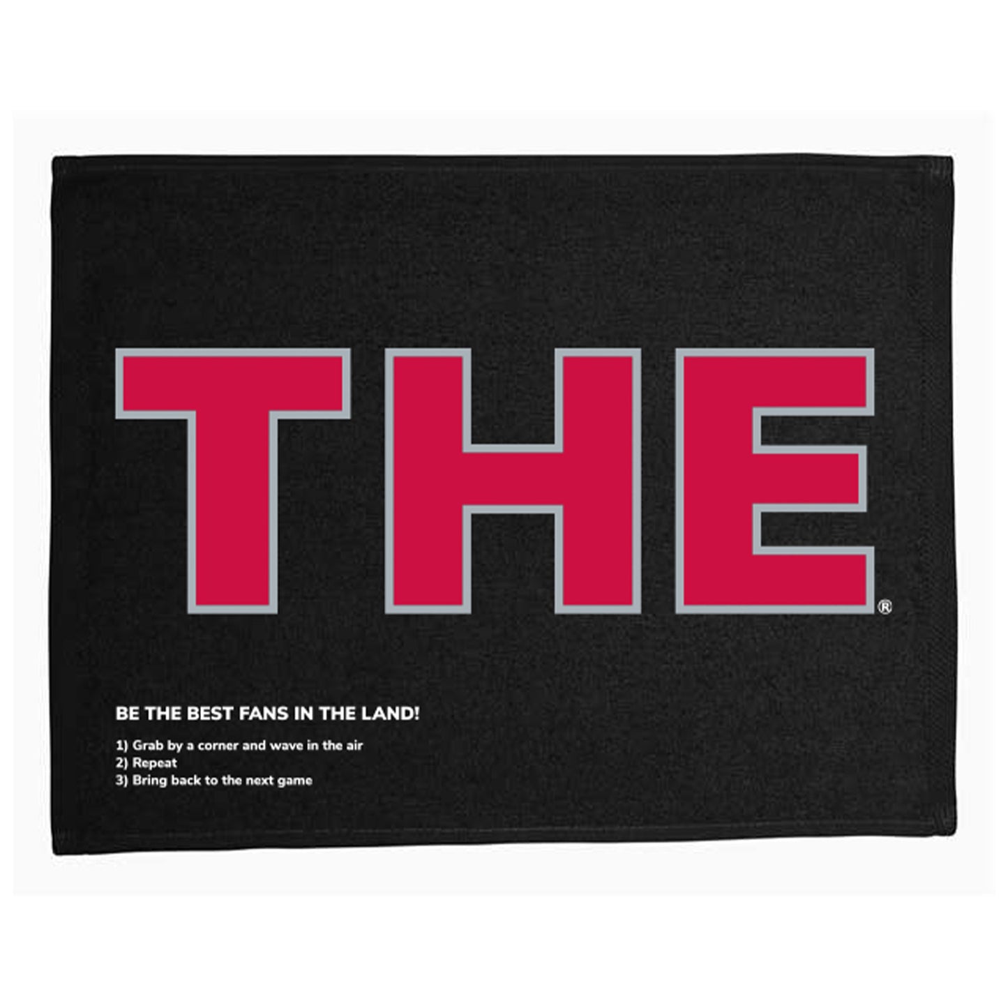 Ohio State Buckeyes THE Buckeye Black Towel - Front View