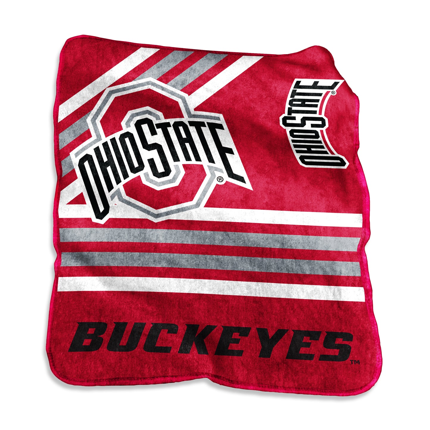 Ohio State Buckeyes Raschel 50" x 60" Throw - Full View