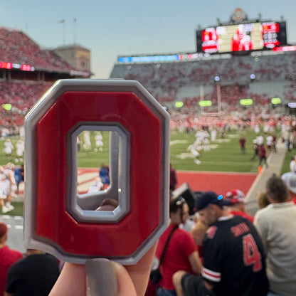 Ohio State Buckeyes Block "O" Claw Hair Clip - Front