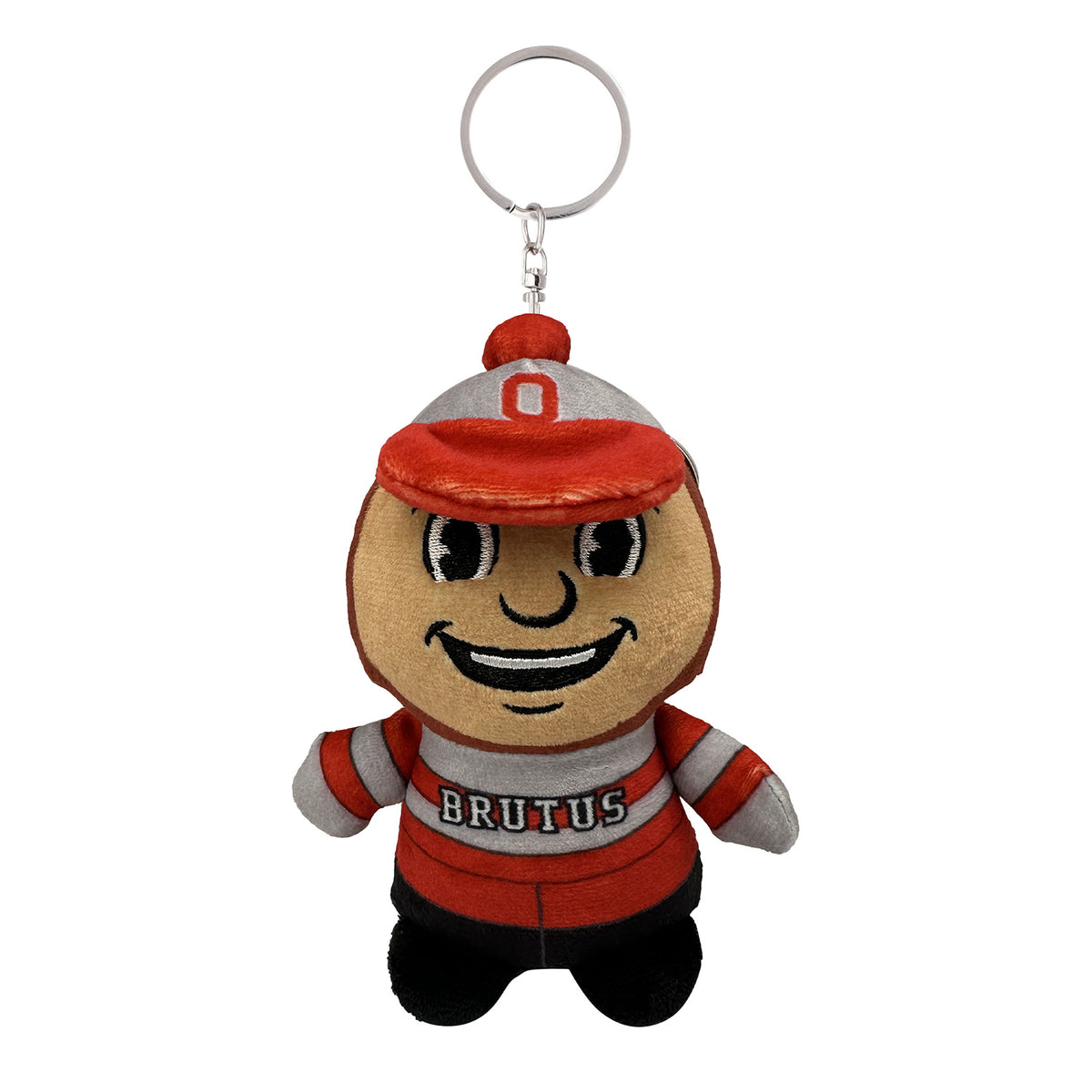 Ohio State Buckeyes 4" Brutus Plush Keychain - Front View