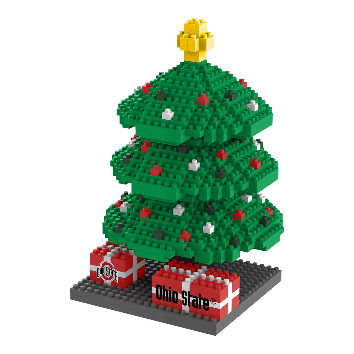 Ohio State Buckeyes Brick Tree Advent Calendar  - Front View