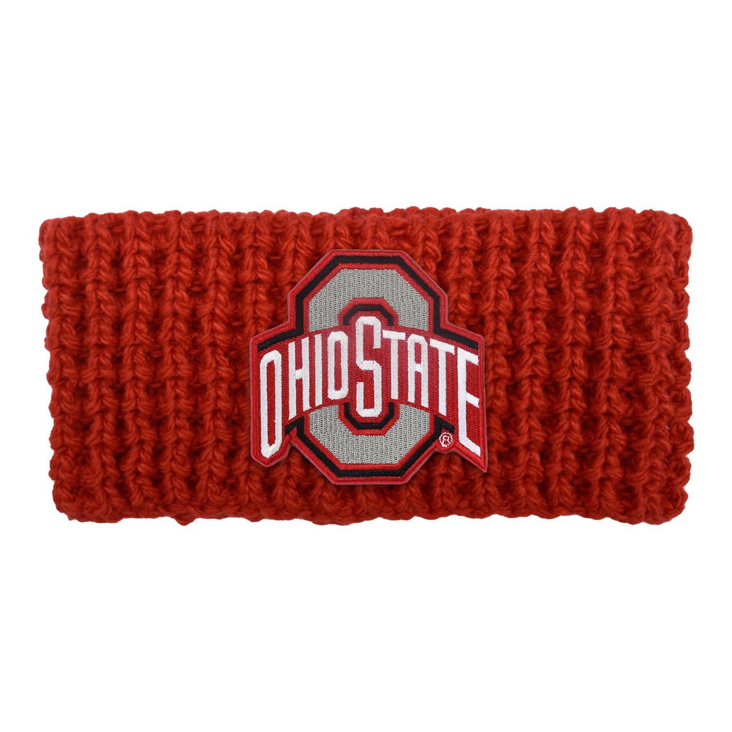 Ohio State Buckeyes Chunky Knit Headband - Front