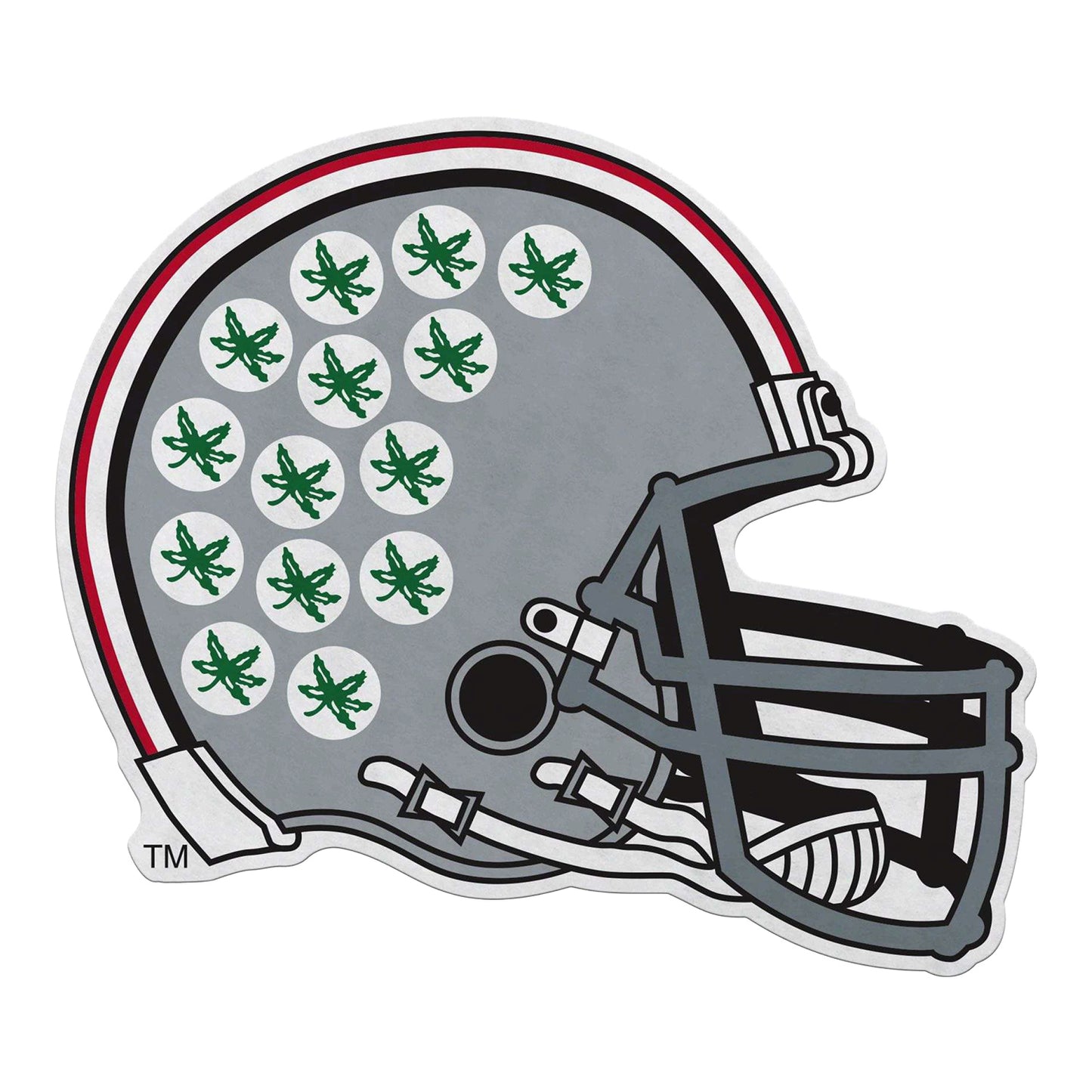 Ohio State Buckeyes Football Helmet Cut Pennant - Front