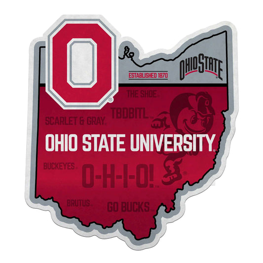 Ohio State Buckeyes State Cut Pennant - Front