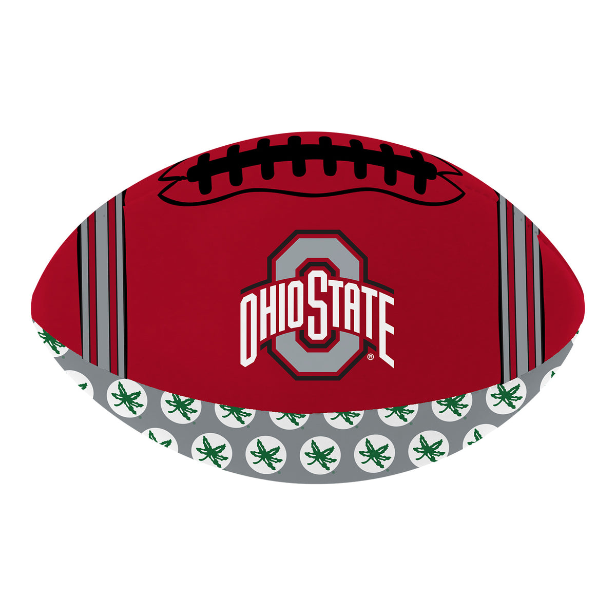 Ohio State Buckeyes Helmet Sticker 8" Softee Football - Front