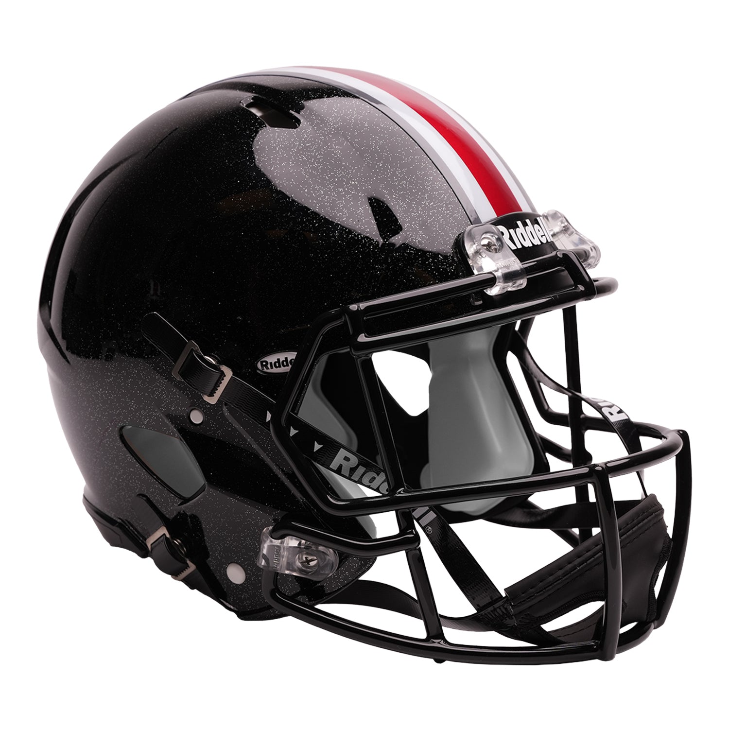 Ohio State Buckeyes Authentic Black Football Speed Helmet - Side View