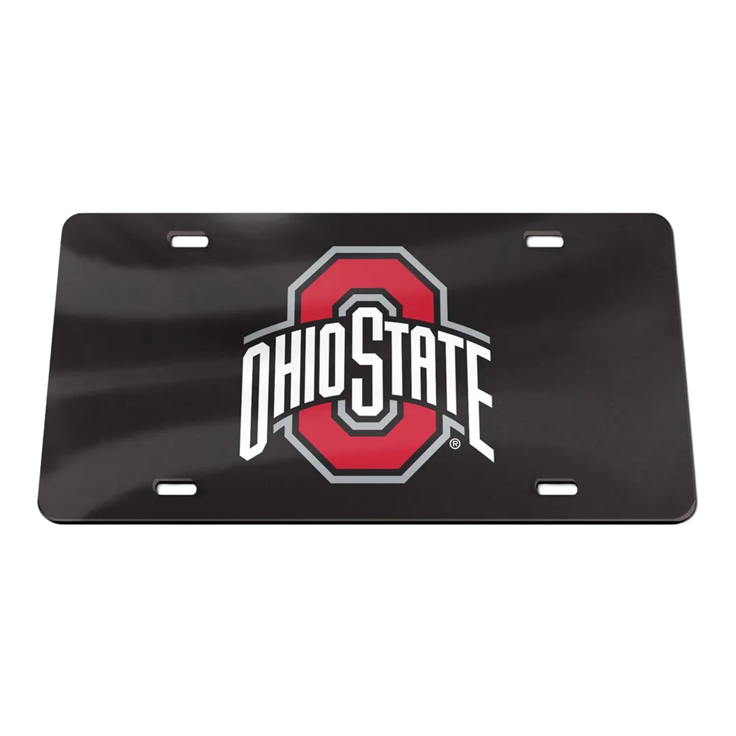 Ohio State Buckeyes Laser Acrylic License Plate - full view