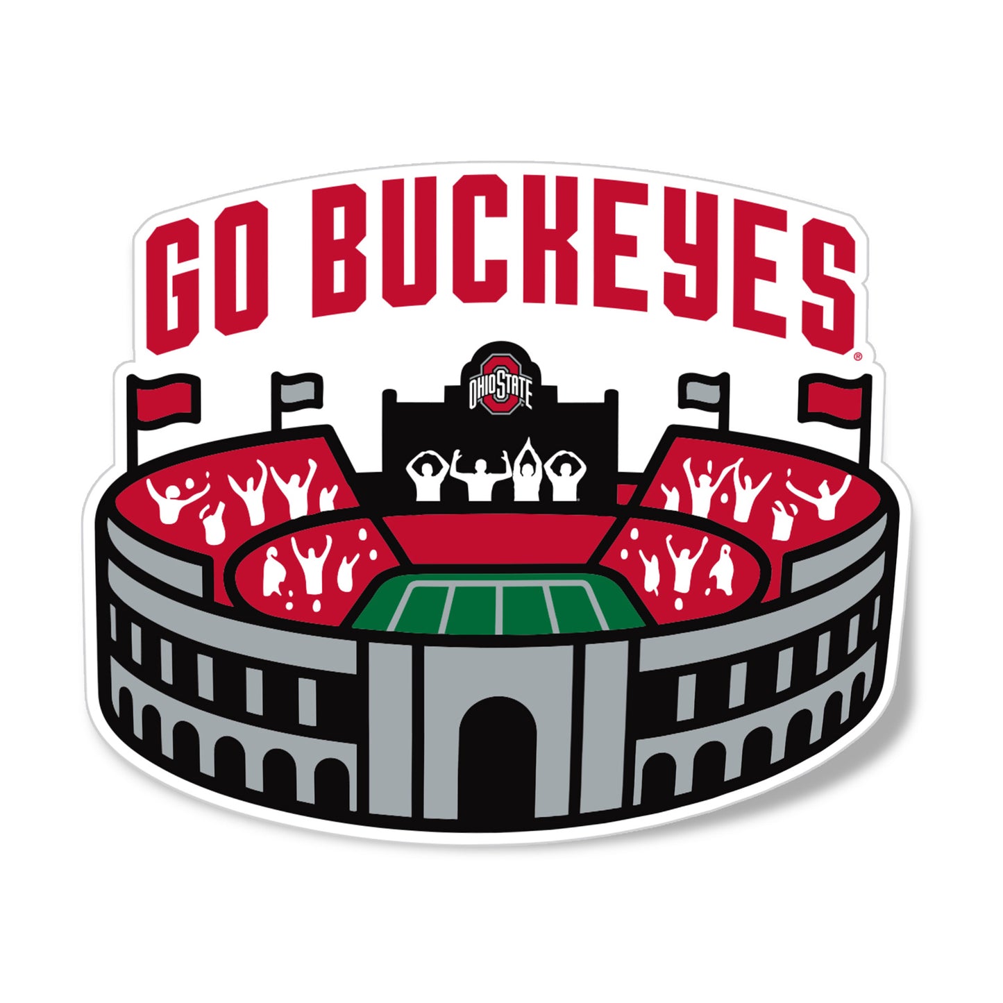 Ohio State Buckeyes 'The Shoe' Sticker - Front