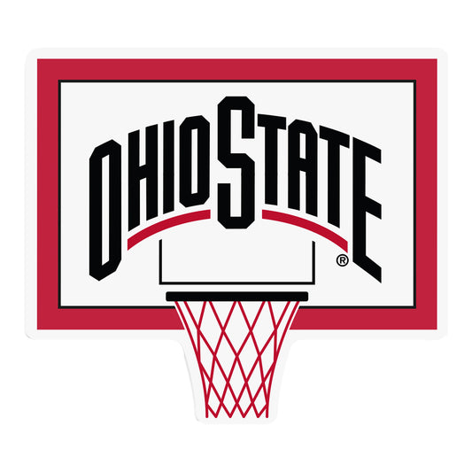 Ohio State Buckeyes Desert Cactus Basketball Sticker - Front View