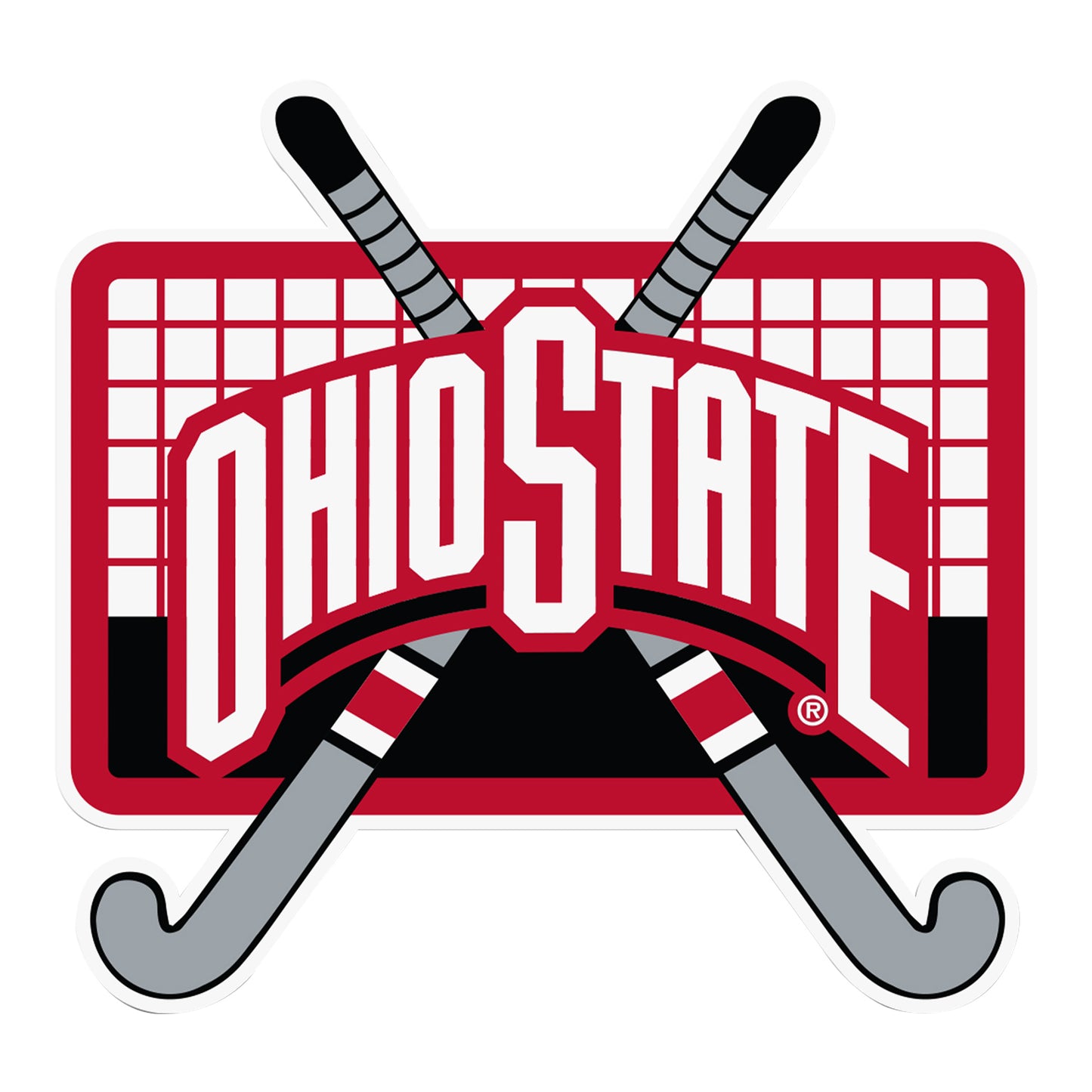 Ohio State Buckeyes Desert Cactus Field Hockey Sticker - Main View