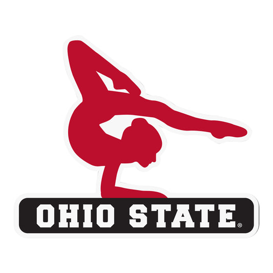 Ohio State Buckeyes Desert Cactus Women's Gymnastics Sticker - Main View