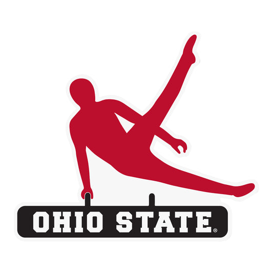 Ohio State Buckeyes Desert Cactus Men's Gymnastics Sticker - Main View