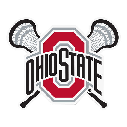 Ohio State Buckeyes Desert Cactus Lacrosse Sticker - Main View