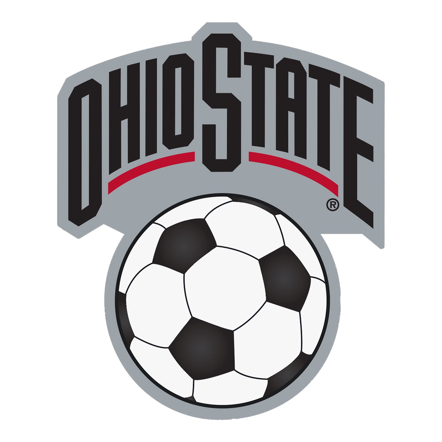 Ohio State Buckeyes Desert Cactus Soccer Sticker - Main View