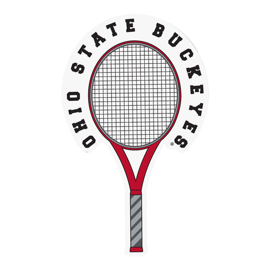 Ohio State Buckeyes Desert Cactus Tennis Sticker - Main View