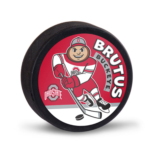 Ohio State Buckeyes Brutus Ice Hockey Puck