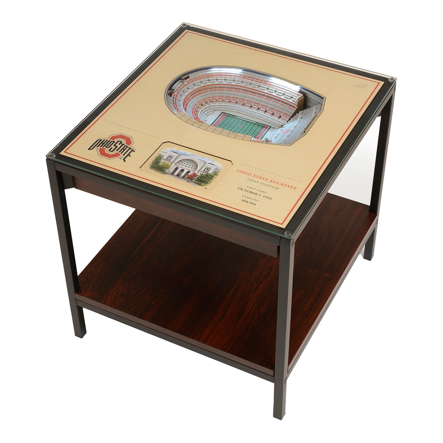 Ohio State Buckeyes 25-Layer Ohio Stadium View End Table - Main View