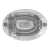 Ohio State Buckeyes Stadium Series Large Oval Dish - Over Head View