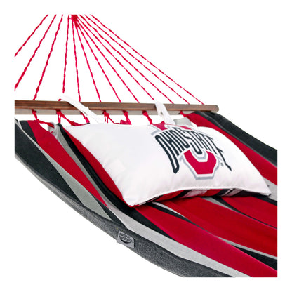 Ohio State Buckeyes Athletic Logo Hammock - Up Close View