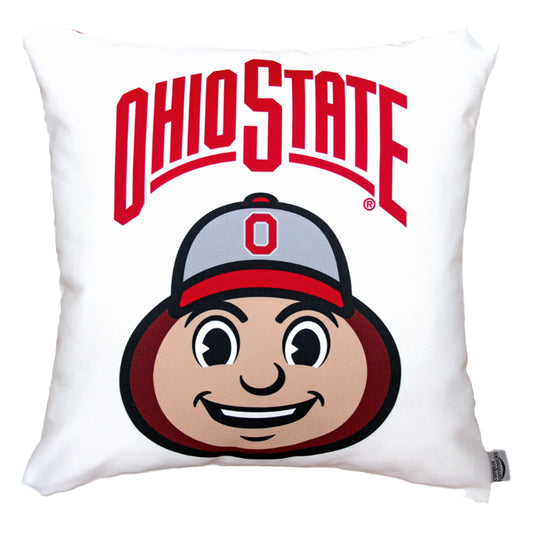 Ohio State Buckeyes Brutus Pillow - Front View