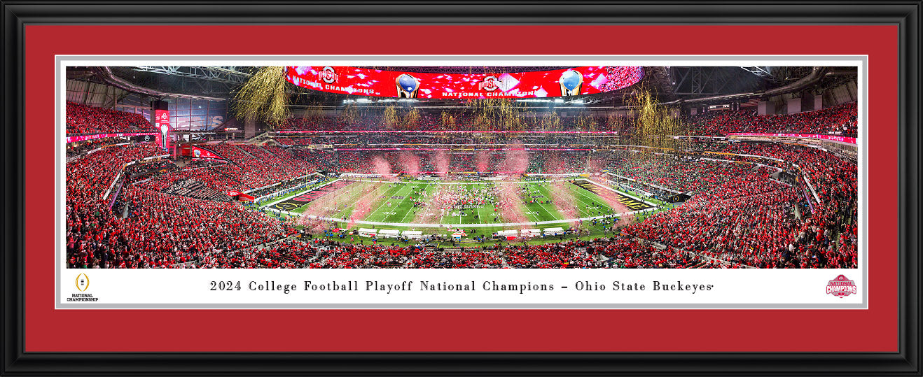 Ohio State Buckeyes 2024 CFP Champions- Deluxe Frame