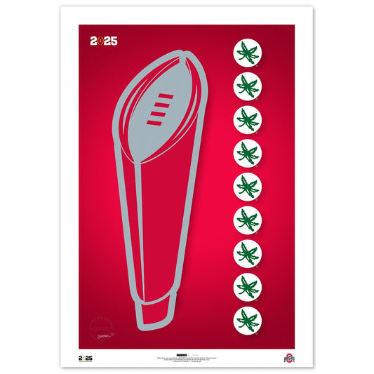 Ohio State Buckeyes 24x36 Limited Edition  Trophy Print