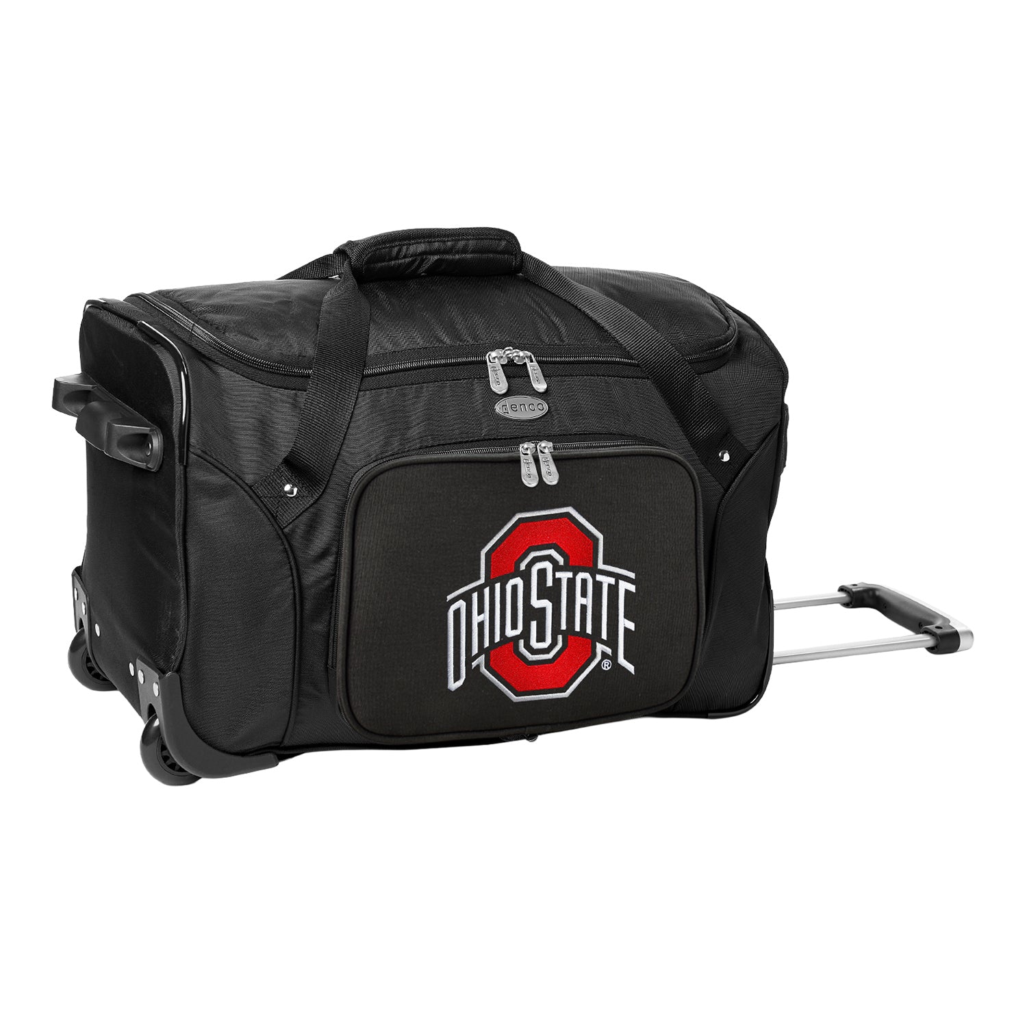 Ohio State Buckeyes 20'' Carry-on Softside Spinner In Black - Front View